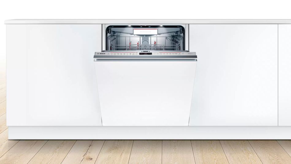 Посудомийна машина Bosch вбудовувана, 14компл., A+++, 60см, дисплей, 3й кошик, білий (SMV8ZCX07E) SMV8ZCX07E фото