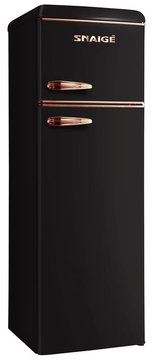Холодильник Snaige з верхн. мороз., 172.5x63х56, холод.відд.-201л, мороз.відд.-57л, 2дв., A++, ST, retro, чорний-мідь (FR27SM-PRJC0E) FR27SM фото