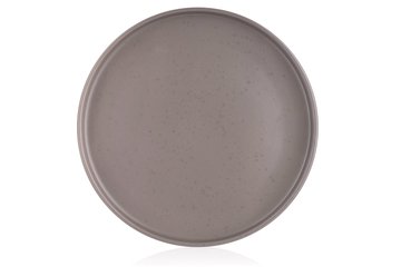 Тарілка обідня Ardesto Trento, 26,5 см, сіра, кераміка (AR2926TG) AR2926T фото