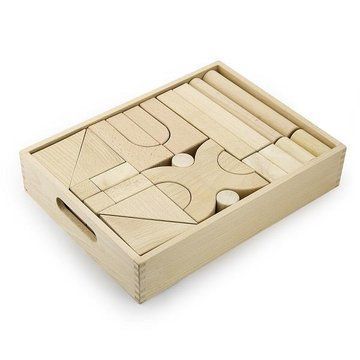 Деревянные строительные кубики Viga Toys неокрашенные, 48 шт. (59166) 59166 фото