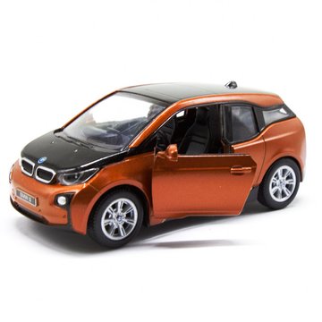 Колекційний іграшковий електромобіль BMW i3 інерційний (KT5380W(Orange)) KT5380W(Orange) фото