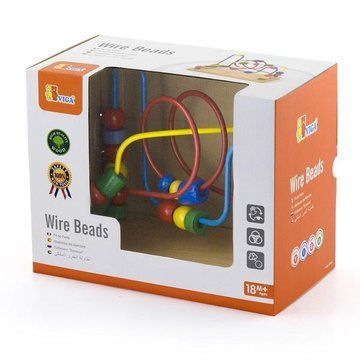 Деревянный лабиринт Viga Toys Цветные бусины (56256) 56256 фото