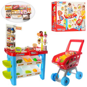 Дитячий ігровий набір магазин 668-22 з кошиком продуктів Магазин 668-22 668-22 фото