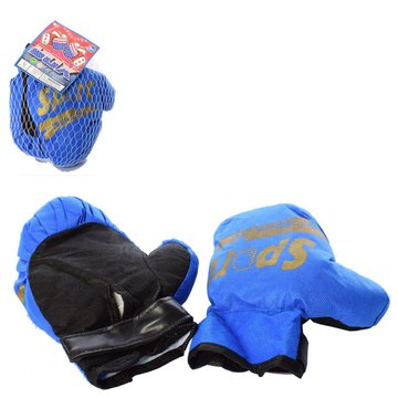 Боксерские перчатки MR 0510 в сетке 22 см (MR 0510(Blue)) MR 0510(Blue) фото