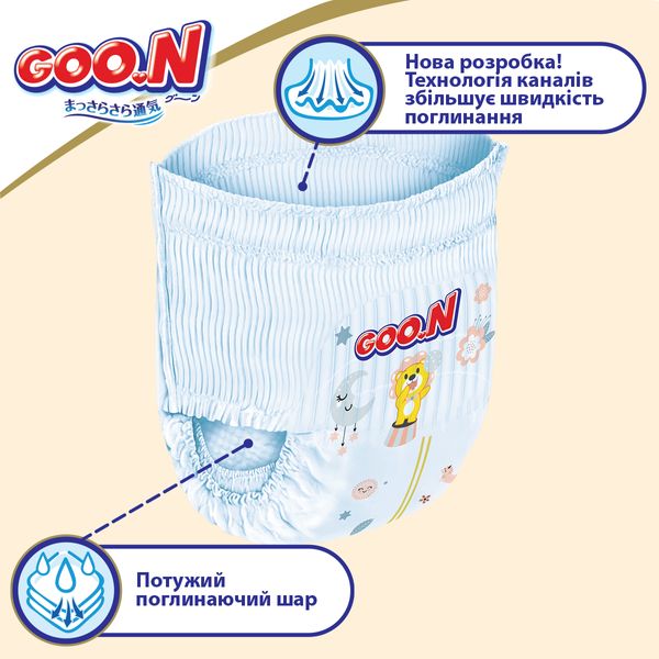 Трусики-подгузники GOO.N Premium Soft для детей 7-12 кг (размер 3(M), унисекс, 50 шт) (863227) 863227 фото
