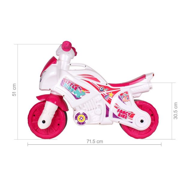 Каталка-біговел "Мотоцикл ТехноК" Рожевий музичний (7204TXK) 7204TXK фото