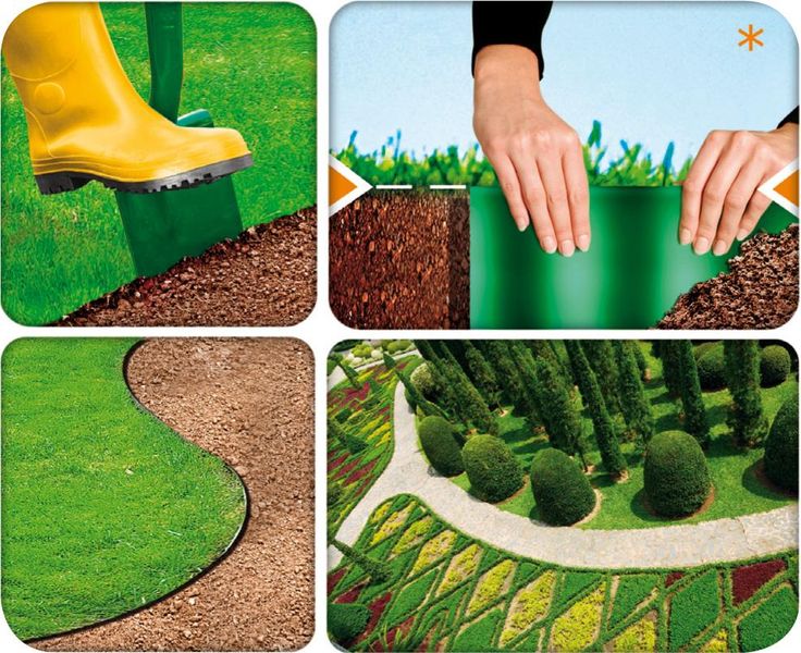 Стрічка газонна Cellfast, бордюрна, хвиляста, 15смх9м, зелений (30-002H) 30-002H фото