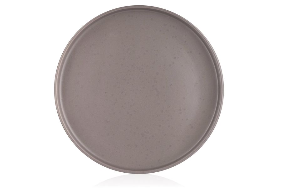 Тарілка обідня Ardesto Trento, 26,5 см, сіра, кераміка (AR2926TG) AR2926T фото