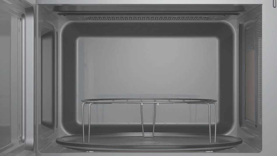 Микроволновая печь Bosch встраиваемая, 25л, электр. управл., 800Вт, гриль, дисплей, нержавеющая сталь BEL653MS3 фото