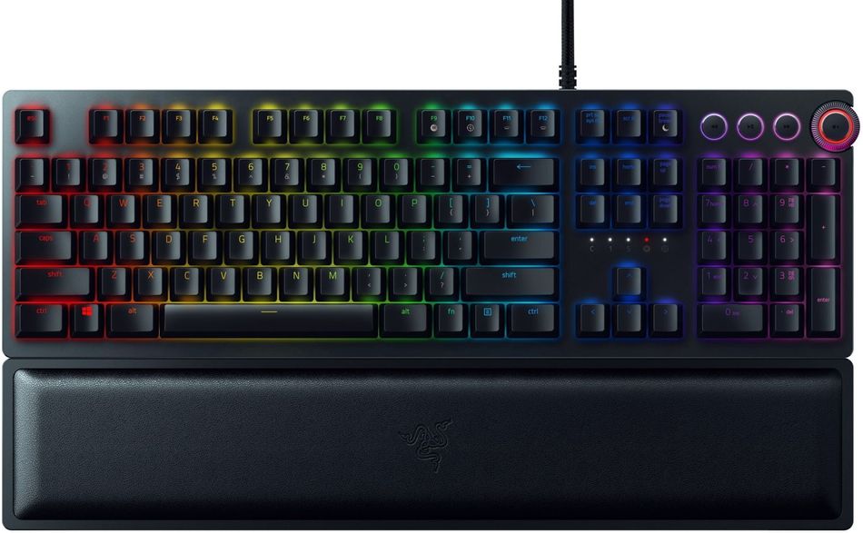 Клавіатура ігрова Razer Huntsman Elite Linear Optical Switch USB US RGB, Black (RZ03-01871000-R3M1) RZ03-01871000-R3M1 фото