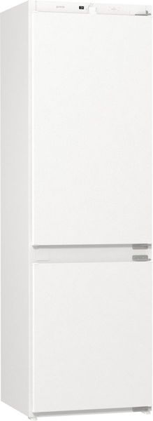 Вбуд. холодильник з мороз. камерою Gorenje, 177х55х54см, 2 двері, 180(68)л, А+, NF+, Зона св-ті, LED дисплей, Білий NRKI418FE0 фото