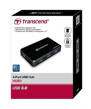 Хаб Transcend USB 3.0 HUB 4 ports Charging TS-HUB3K фото