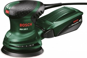 Шлифмашина эксцентриковая Bosch PEX 220 A, 200Вт, 125мм, 24000об/мин, 1.2кг 0.603.378.020 фото