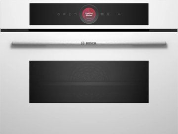 Духовой шкаф Bosch электрический компактный, 45л, A, дисплей, конвекция, ф-ция микроволн, белый (CMG7241W1) CMG7241W1 фото