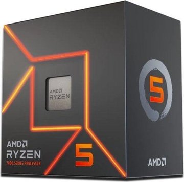 Центральний процесор AMD Ryzen 5 7600 6C/12T 3.8/5.1GHz Boost 32Mb Radeon Graphics AM5 65W Wraith Stealth cooler Box (100-100001015BOX) 100-100001015BOX фото