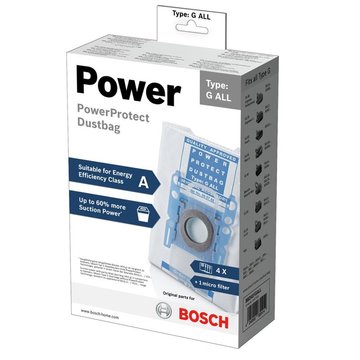 Змінний пилозбірник Bosch - 4шт.+ мікрофільтр (BBZ41FGALL) BBZ41FGALL фото
