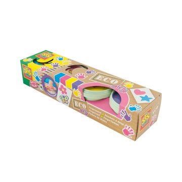 Пальчикові фарби серії "Еко" - ЮНІ ХУДОЖНИЦІ (4 кольори, у пластикових баночках)