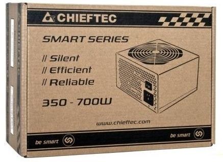 Блок питания CHIEFTEC Smart (650W), >85%, 120мм, 1xMB 24pin(20+4), 1xCPU 8pin(4+4), 2xMolex, 6xSATA, 2xPCIe 8pin(6+2) (GPS-650A8) GPS-650A8 фото