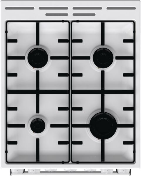 Плита Gorenje комбінована, 70л, 50x60см, емальовані, білий - Уцінка GK5B41WH фото