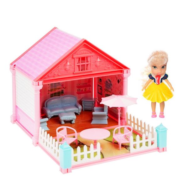 Кукольный домик VC6011A-D, мебель, кукла 12 см (VC6011D) VC6011D фото