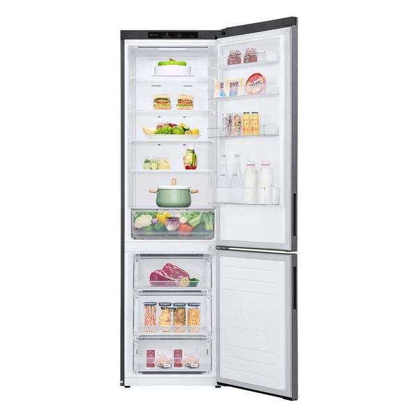 Холодильник LG з нижн. мороз., 203x60х68, холод.відд.-277л, мороз.відд.-107л, 2дв., А++, NF, інв., диспл внутр., зона св-ті, графіт (GW-B509CLZM) GW-B509CLZM фото