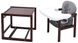 Стульчик- трансформер Babyroom Винни-220 тонированный пластиковая столешница серый-графит (мишка и звезда) (626028) BR-626028 фото