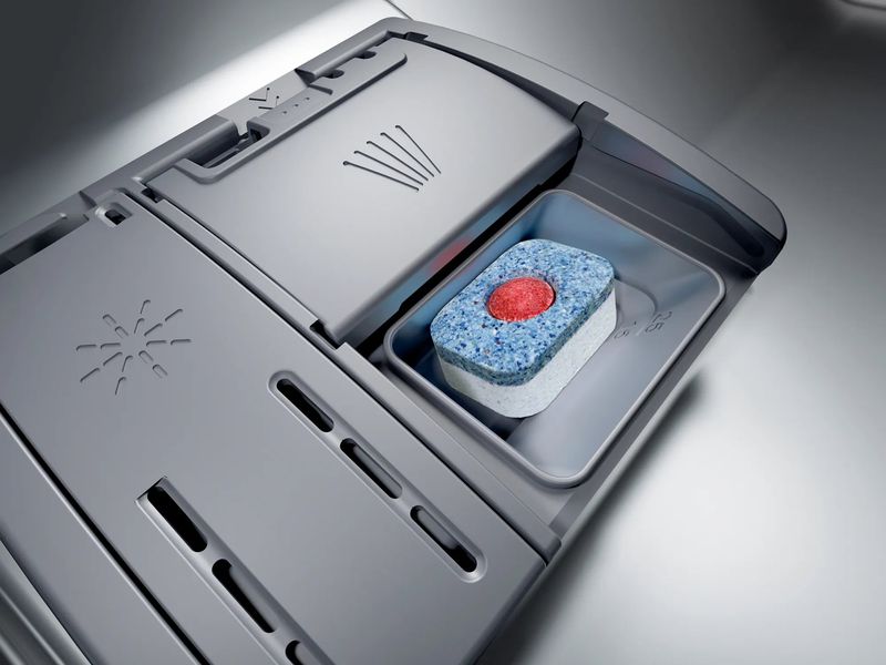 Посудомийна машина Bosch вбудовувана, 14компл., A++, 60см, дисплей, 3й кошик, білий (SBH4HCX48E) SBH4HCX48E фото