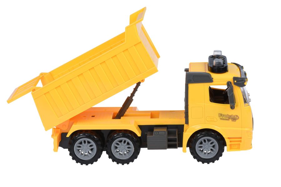 Машинка инерционная Truck Самосвал (желтый) со светом и звуком Same Toy (98-611AUt-1) 98-611AUt-1 фото