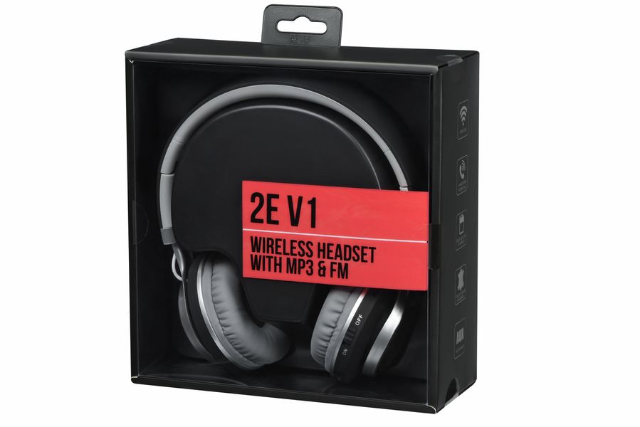 Навушники 2E V1 ComboWay ExtraBass Wireless Black - Уцінка 2E-OEV1WBK фото