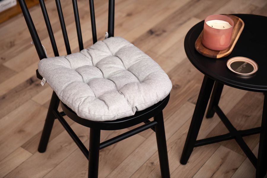 Подушка для стула Ardesto Oliver, 40х40см, 100% хлопок, нап-ч: 50% холоф, 50% пп, серый ART02OD фото