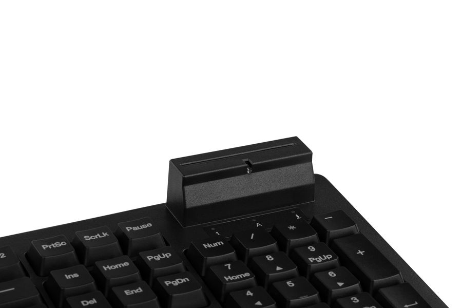Клавіатура 2E KC1030 Smart Card USB Black (2E-KC1030UB) 2E-KC1030UB фото