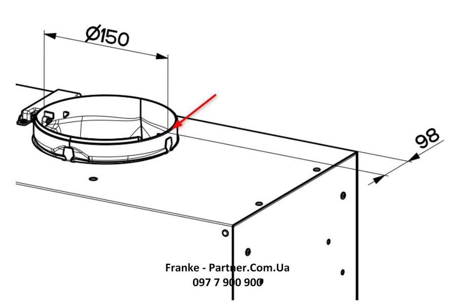 Витяжка Franke вбудовувана Box Flush EVO, 70см, 1120м3ч, FBFE XS A70, нерж (305.0665.361) 305.0665.361 фото