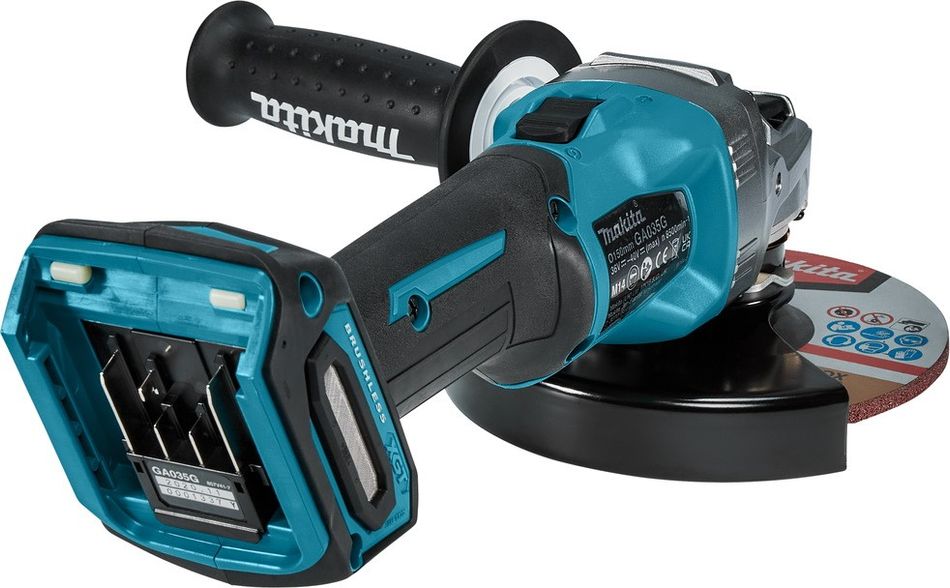 Шліфмашина кутова акумуляторна Makita XGT 40 V MAX, 150мм, 36В, 8500об/хв, 3-4кг, Solo (GA035GZ) GA035GZ фото