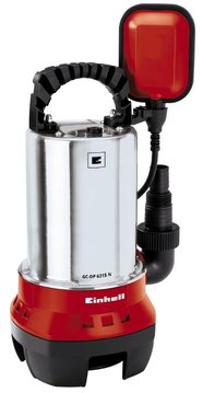 Насос дренажный Einhell GC-DP 6315 N 630 Вт, 17000 л/ч, выс. 8 м, глуб. 5 м, корпус нерж, 5.5 кг (4170491) 4170491 фото