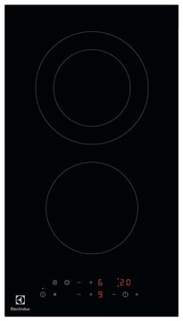 Варочная поверхность Electrolux электрическая стеклокерамическая, 30см, Домино, черный (LHR3233CK) LHR3233CK фото