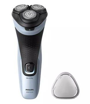 Бритва електр. Philips роторна Series 3000X, бритв.головок-3, Li-Ion, сух.+волог., тример, чорн-блакитн. (X3003/00) X3003/00 фото