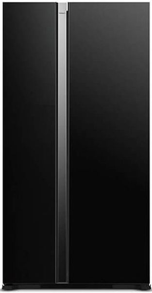 Холодильник Hitachi SBS, 180x92х72, холод.відд.-369л, мороз.відд.-226л, 2дв., А++, NF, чорний (скло) (R-S700PUC0GBK) R-S700PUC0GBK фото