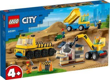 Конструктор LEGO City Будівельна вантажівка й кулястий кран-таран (60391) 60391 фото