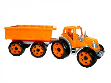 Дитячий трактор з причепом 3442TXK, 2 кольори 3442TXK(Orange) фото