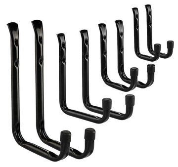 Крючки Neo Tools, универсальные, набор 8шт, алюминий, в комплекте винты и дюбеля (84-142) 84-142 фото