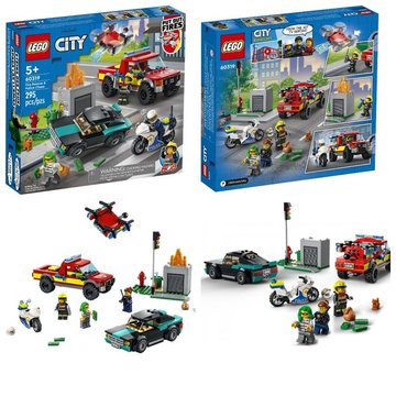 Конструктор LEGO City Пожежна рятувальна служба і поліцейське переслідування (60319) 60319 фото