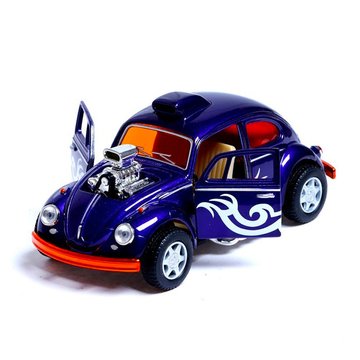 Машинка металлическая инерционная Volkswagen Beetle Custom Dragracer Kinsmart KT5405W 1:32 Фиолетовый (KT5405W(Violet)) KT5405W(Violet) фото