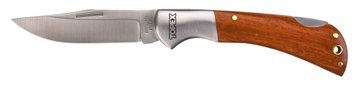 Нож складной TOPEX, фиксатор, лезвие 80 мм, держатель металлический и деревянные накладки, 195 мм. (98Z007) 98Z007 фото
