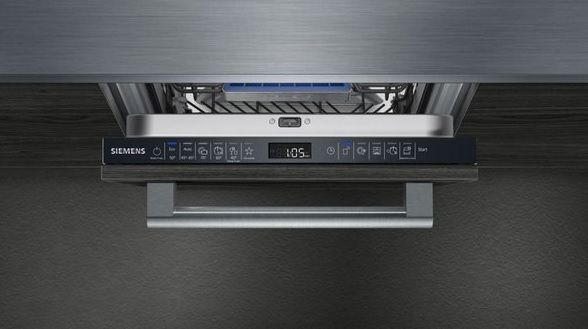 Посудомийна машина Siemens вбудовувана, 10компл., A+++, 45см, дисплей, 3й кошик, білий (SR65ZX16ME) SR65ZX16ME фото