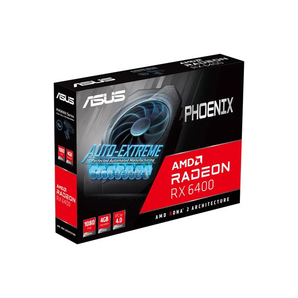 Вiдеокарта ASUS Radeon RX 6400 4GB GDDR6 PH PH-RX6400-4G (90YV0H91-M0NA00) 90YV0H91-M0NA00 фото