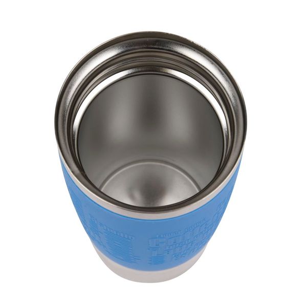 Термочашка Tefal Travel Mug, 360мл, діам60, t хол. 8г, гар.4г, нерж.сталь+пластик, блакитний (K3086114) K3086114 фото