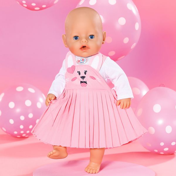 Одежда для куклы BABY BORN - ПЛАТЬЕ С ЗАЙКОЙ (43 cm) 832868 832868 фото