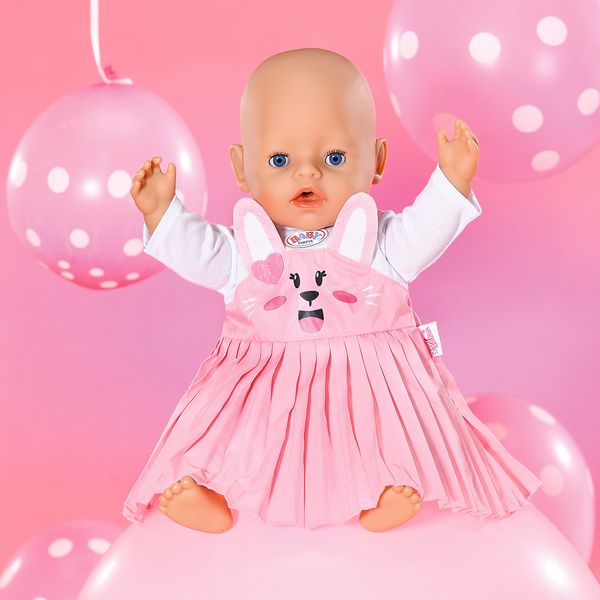 Одежда для куклы BABY BORN - ПЛАТЬЕ С ЗАЙКОЙ (43 cm) 832868 832868 фото