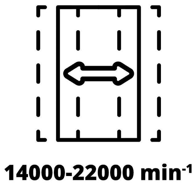 Шліфмашина вібраційна акумуляторна Einhell TE-OS 18/230 Li - Solo, 18В, 230х115 мм, 14000-22000 об/хв, 1.6 кг, без АКБ та ЗП 4460720 фото