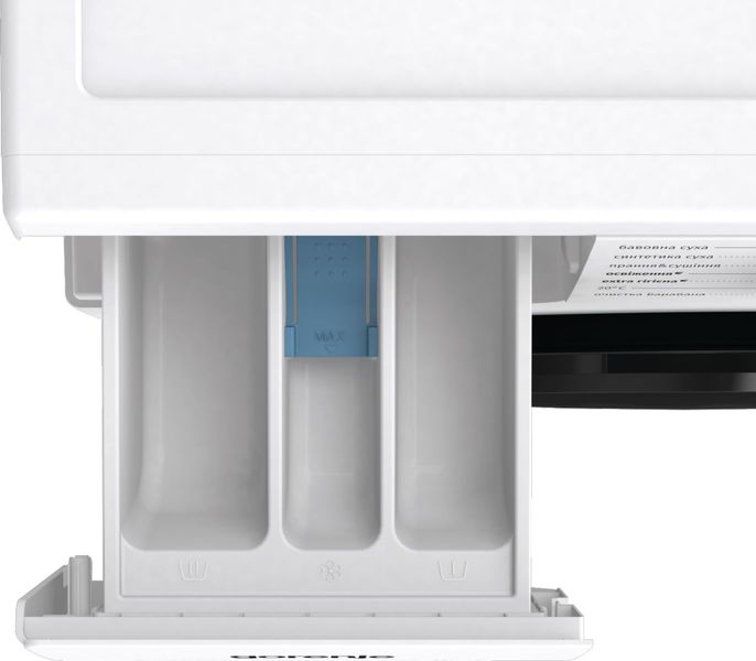 Прально-сушильна машина Gorenje фронтальна, 10(6)кг, 1400, A+, 66см, дисплей, інвертор, повний AquaStop, білий (WD2A164ADS) WD2A164ADS фото